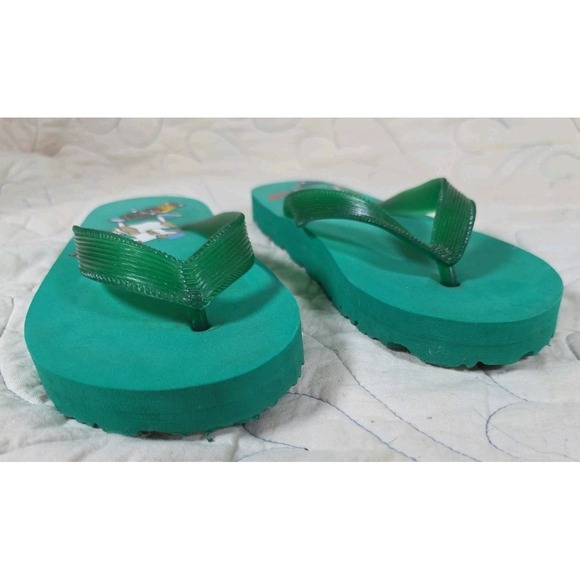 Vintage Y2K Flip Flop Skater Green GAP Youth Size 1‎ / 2 - Picture 7 of 8